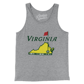 Virginia Golf Men/Unisex Tank Top-Allegiant Goods Co. Vintage Sports Apparel