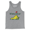 Virginia Golf Men/Unisex Tank Top-Athletic Heather-Allegiant Goods Co. Vintage Sports Apparel