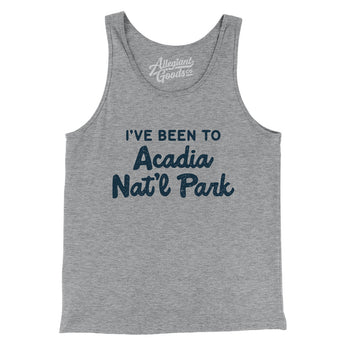 I've Been To Acadia National Park Men/Unisex Tank Top-Athletic Heather-Allegiant Goods Co. Vintage Sports Apparel