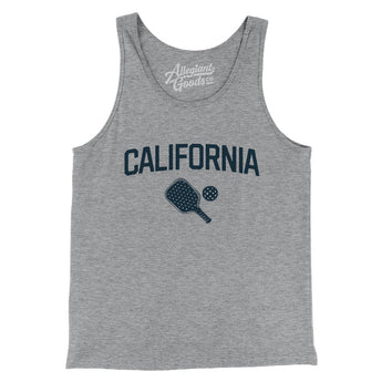 California Pickleball Men/Unisex Tank Top-Athletic Heather-Allegiant Goods Co. Vintage Sports Apparel