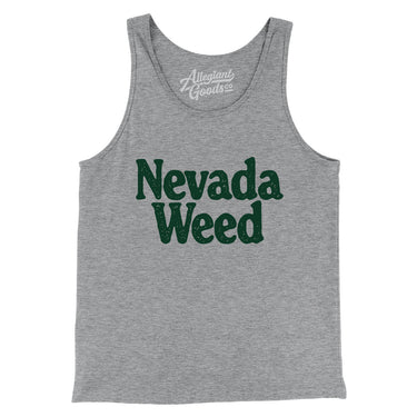 Nevada Weed Men/Unisex Tank Top-Athletic Heather-Allegiant Goods Co. Vintage Sports Apparel