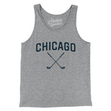 Chicago Golf Men/Unisex Tank Top-Athletic Heather-Allegiant Goods Co. Vintage Sports Apparel