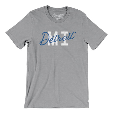 Detroit Mi Overprinted Men/Unisex T-Shirt-Allegiant Goods Co. Vintage Sports Apparel