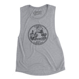 Florida State Quarter Women's Flowey Scoopneck Muscle Tank-Allegiant Goods Co. Vintage Sports Apparel