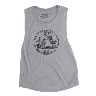Florida State Quarter Women's Flowey Scoopneck Muscle Tank-Allegiant Goods Co. Vintage Sports Apparel