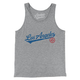Los Angeles Vintage Script Men/Unisex Tank Top-Allegiant Goods Co. Vintage Sports Apparel