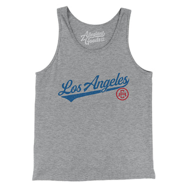 Los Angeles Vintage Script Men/Unisex Tank Top-Allegiant Goods Co. Vintage Sports Apparel
