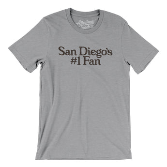 San Diego's Number 1 Fan Men/Unisex T-Shirt-Allegiant Goods Co. Vintage Sports Apparel