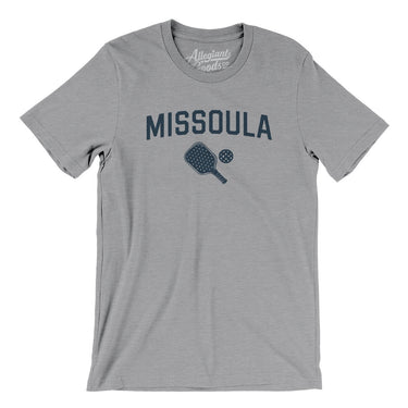 Missoula Pickleball Men/Unisex T-Shirt-Athletic Heather-Allegiant Goods Co. Vintage Sports Apparel