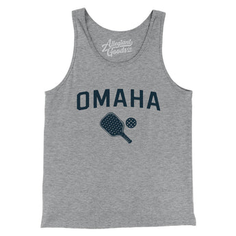 Omaha Pickleball Men/Unisex Tank Top-Athletic Heather-Allegiant Goods Co. Vintage Sports Apparel
