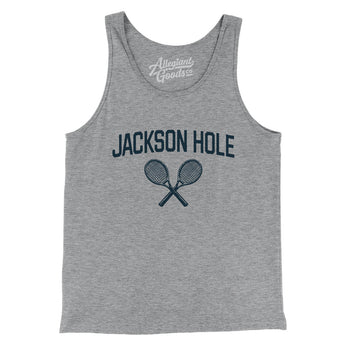 Jackson Hole Tennis Men/Unisex Tank Top-Athletic Heather-Allegiant Goods Co. Vintage Sports Apparel