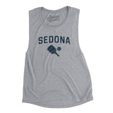 Sedona Pickleball Women's Flowey Scoopneck Muscle Tank-Athletic Heather-Allegiant Goods Co. Vintage Sports Apparel