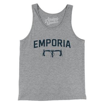 Emporia Cycling Men/Unisex Tank Top-Athletic Heather-Allegiant Goods Co. Vintage Sports Apparel