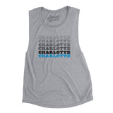 Charlotte Repeat Women's Flowey Scoopneck Muscle Tank-Allegiant Goods Co. Vintage Sports Apparel