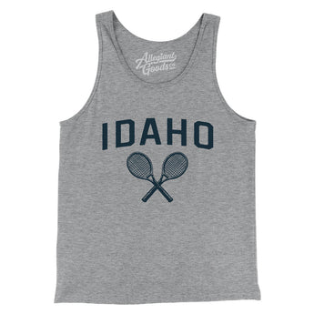 Idaho Tennis Men/Unisex Tank Top-Athletic Heather-Allegiant Goods Co. Vintage Sports Apparel