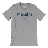 Pittsburgh Golf Men/Unisex T-Shirt-Athletic Heather-Allegiant Goods Co. Vintage Sports Apparel