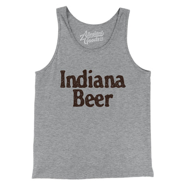 Indiana Beer Men/Unisex Tank Top-Athletic Heather-Allegiant Goods Co. Vintage Sports Apparel