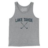 Lake Tahoe Golf Men/Unisex Tank Top-Athletic Heather-Allegiant Goods Co. Vintage Sports Apparel