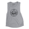 Iowa State Quarter Women's Flowey Scoopneck Muscle Tank-Athletic Heather-Allegiant Goods Co. Vintage Sports Apparel