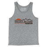 Valley Of Fire Sunset Men/Unisex Tank Top-Athletic Heather-Allegiant Goods Co. Vintage Sports Apparel
