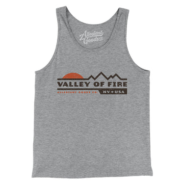 Valley Of Fire Sunset Men/Unisex Tank Top-Athletic Heather-Allegiant Goods Co. Vintage Sports Apparel