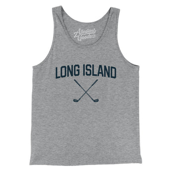 Long Island Golf Men/Unisex Tank Top-Athletic Heather-Allegiant Goods Co. Vintage Sports Apparel