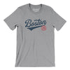 Boston Vintage Script Men/Unisex T-Shirt-Athletic Heather-Allegiant Goods Co. Vintage Sports Apparel