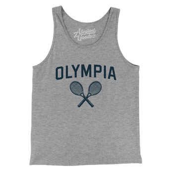 Olympia Tennis Men/Unisex Tank Top-Athletic Heather-Allegiant Goods Co. Vintage Sports Apparel