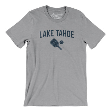 Lake Tahoe Pickleball Men/Unisex T-Shirt-Athletic Heather-Allegiant Goods Co. Vintage Sports Apparel