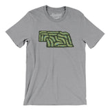 Nebraska Golf Course Men/Unisex T-Shirt-Athletic Heather-Allegiant Goods Co. Vintage Sports Apparel