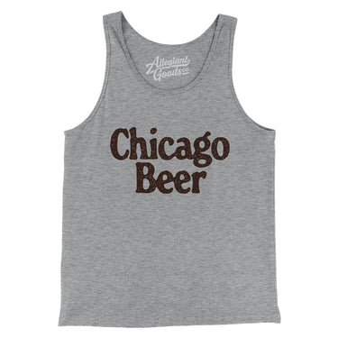 Chicago Beer Men/Unisex Tank Top-Allegiant Goods Co. Vintage Sports Apparel