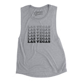 Las Vegas Repeat Women's Flowey Scoopneck Muscle Tank-Allegiant Goods Co. Vintage Sports Apparel