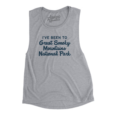 I've Been To Great Smoky Mountains National Park Women's Flowey Scoopneck Muscle Tank-Allegiant Goods Co. Vintage Sports Apparel