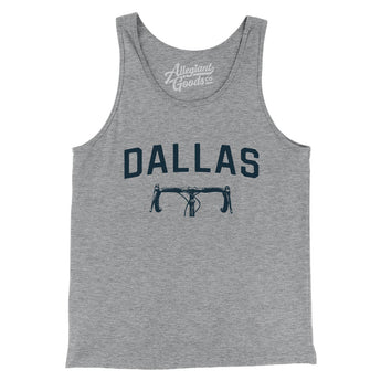 Dallas Cycling Men/Unisex Tank Top-Athletic Heather-Allegiant Goods Co. Vintage Sports Apparel