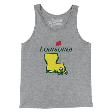 Louisiana Golf Men/Unisex Tank Top-Allegiant Goods Co. Vintage Sports Apparel