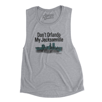 Don't Orlando My Jacksonville Women's Flowey Scoopneck Muscle Tank-Allegiant Goods Co. Vintage Sports Apparel