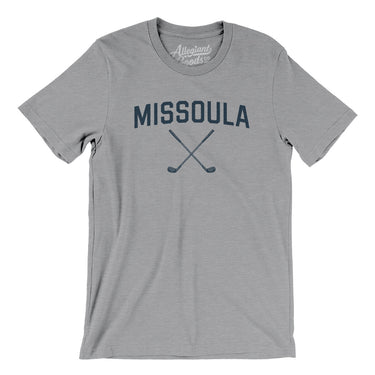 Missoula Golf Men/Unisex T-Shirt-Athletic Heather-Allegiant Goods Co. Vintage Sports Apparel