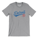Detroit Vintage Script Men/Unisex T-Shirt-Allegiant Goods Co. Vintage Sports Apparel