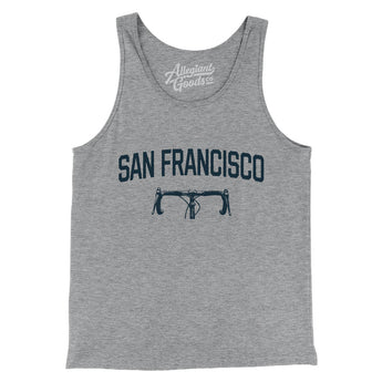 San Francisco Cycling Men/Unisex Tank Top-Athletic Heather-Allegiant Goods Co. Vintage Sports Apparel