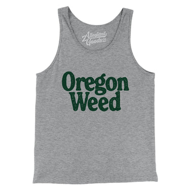 Oregon Weed Men/Unisex Tank Top-Athletic Heather-Allegiant Goods Co. Vintage Sports Apparel