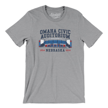 Omaha Civic Auditorium Men/Unisex T-Shirt-Allegiant Goods Co. Vintage Sports Apparel
