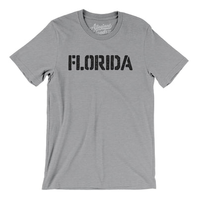 Florida Military Stencil Men/Unisex T-Shirt-Athletic Heather-Allegiant Goods Co. Vintage Sports Apparel