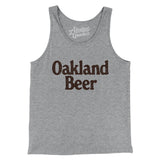 Oakland Beer Men/Unisex Tank Top-Athletic Heather-Allegiant Goods Co. Vintage Sports Apparel
