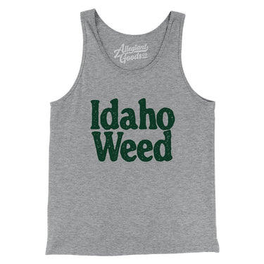 Idaho Weed Men/Unisex Tank Top-Athletic Heather-Allegiant Goods Co. Vintage Sports Apparel