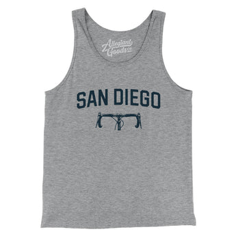 San Diego Cycling Men/Unisex Tank Top-Athletic Heather-Allegiant Goods Co. Vintage Sports Apparel