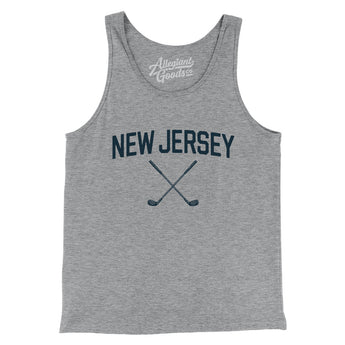 New Jersey Golf Men/Unisex Tank Top-Athletic Heather-Allegiant Goods Co. Vintage Sports Apparel