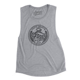 South Dakota State Quarter Women's Flowey Scoopneck Muscle Tank-Allegiant Goods Co. Vintage Sports Apparel