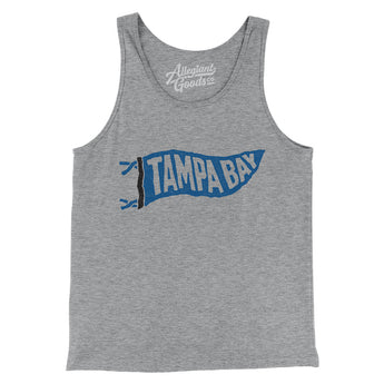 Tampa Bay Pennant Men/Unisex Tank Top-Allegiant Goods Co. Vintage Sports Apparel