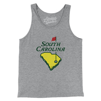 South Carolina Golf Men/Unisex Tank Top-Allegiant Goods Co. Vintage Sports Apparel