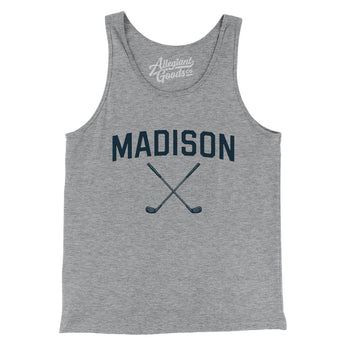Madison Golf Men/Unisex Tank Top-Athletic Heather-Allegiant Goods Co. Vintage Sports Apparel